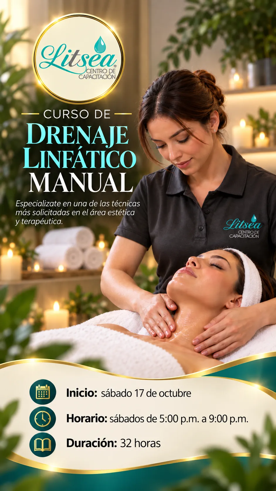 Curso de Drenaje Linfático Manual Litsea