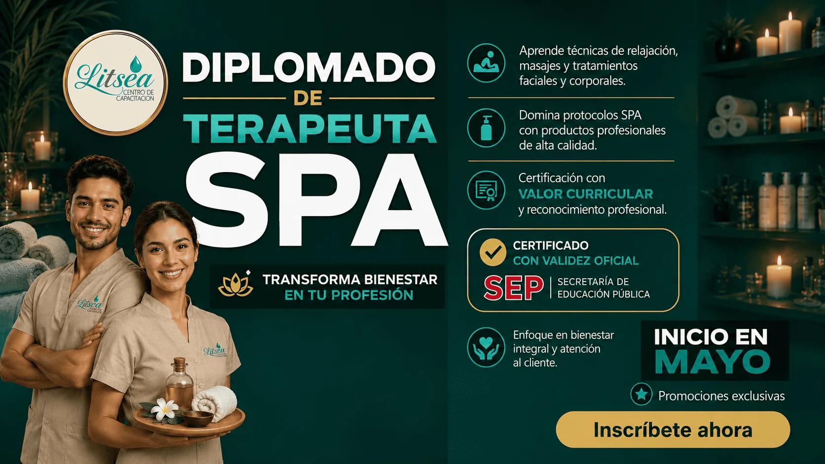 Litsea Spa Therapist Massage Therapy Course