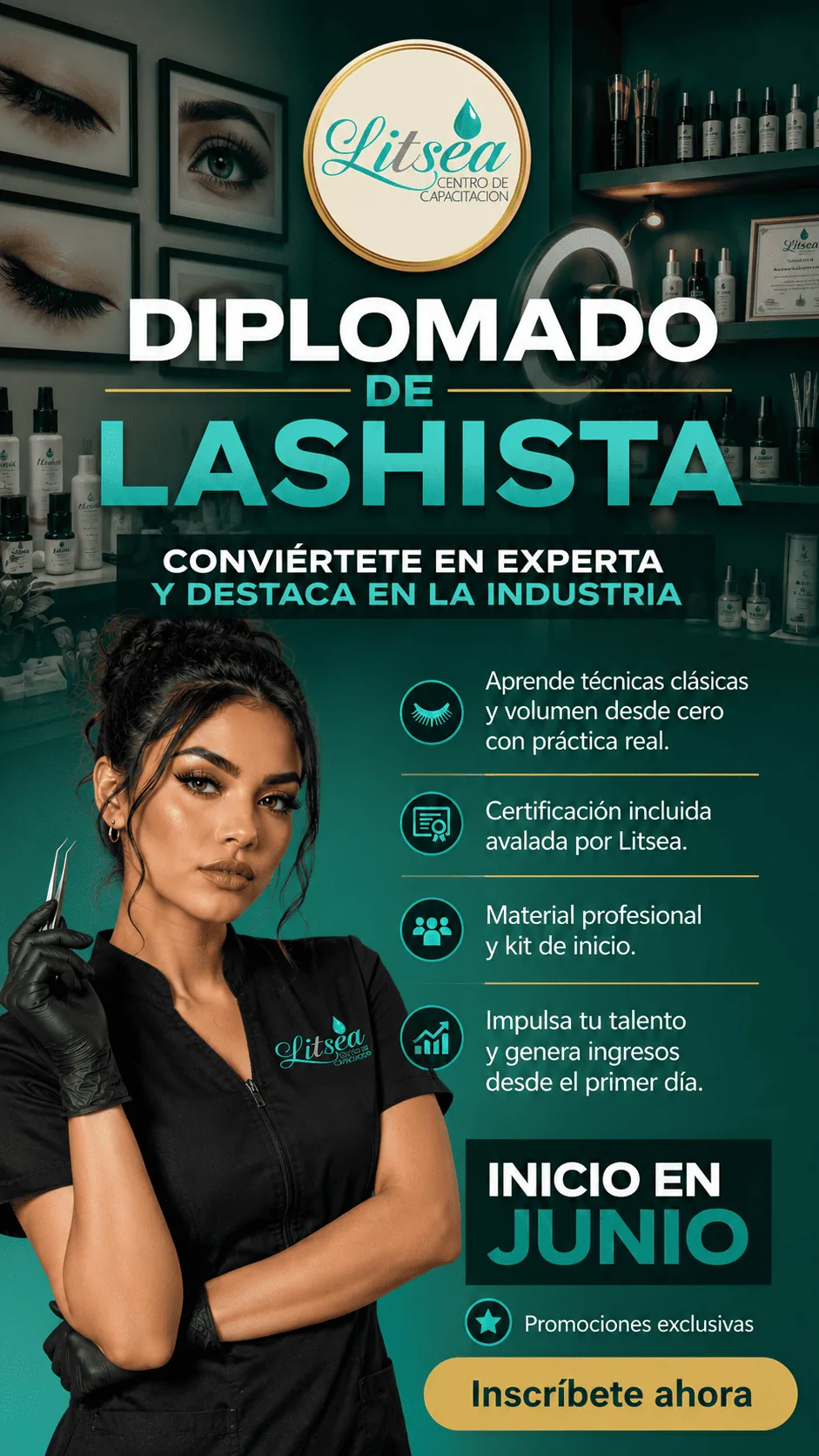 Litsea Lash Artist Eyelash Extensions Diploma Program